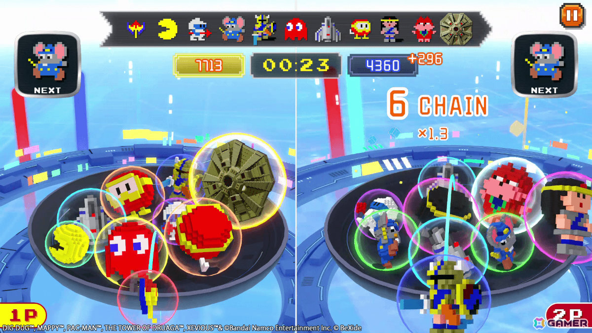 「NAMCO LEGENDARY Mountains」に対戦機能が実装!ハイスコア勝負のスコアアタック、スピード勝負のボクセルレースを楽しめるの画像