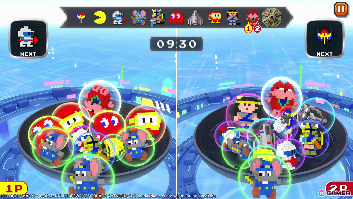 「NAMCO LEGENDARY Mountains」に対戦機能が実装!ハイスコア勝負のスコアアタック、スピード勝負のボクセルレースを楽しめるの画像