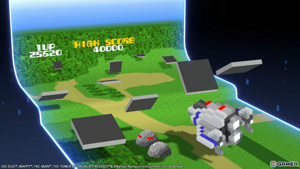 「NAMCO LEGENDARY Mountains」に対戦機能が実装！ハイスコア勝負のスコアアタック、スピード勝負のボクセルレースを楽しめるの画像7