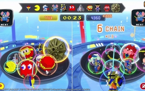 「NAMCO LEGENDARY Mountains」に対戦機能が実装!ハイスコア勝負のスコアアタック、スピード勝負のボクセルレースを楽しめる