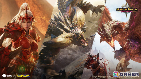 「モンスターハンターアウトランダーズ」オリジナルの新モンスターとなる古龍種「ルガ・エアルダ」の映像がgamescom 2026で初公開！の画像2