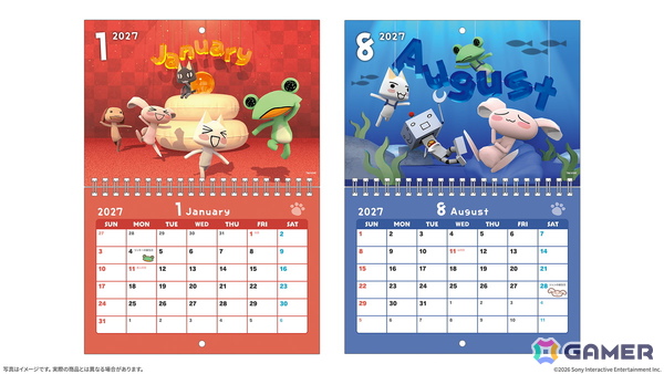 「どこでもいっしょ」カレンダー2027が発売決定！スタジオ撮影がテーマの新規描き下ろしイラストにの画像3