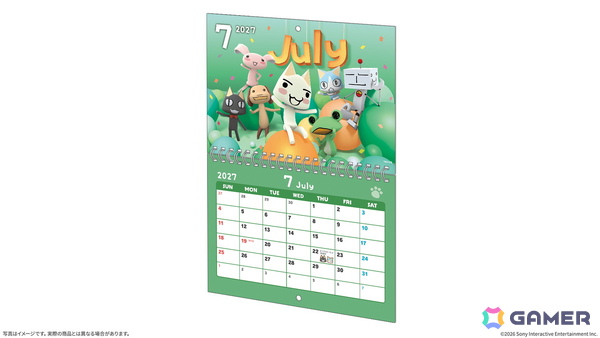「どこでもいっしょ」カレンダー2027が発売決定！スタジオ撮影がテーマの新規描き下ろしイラストにの画像4