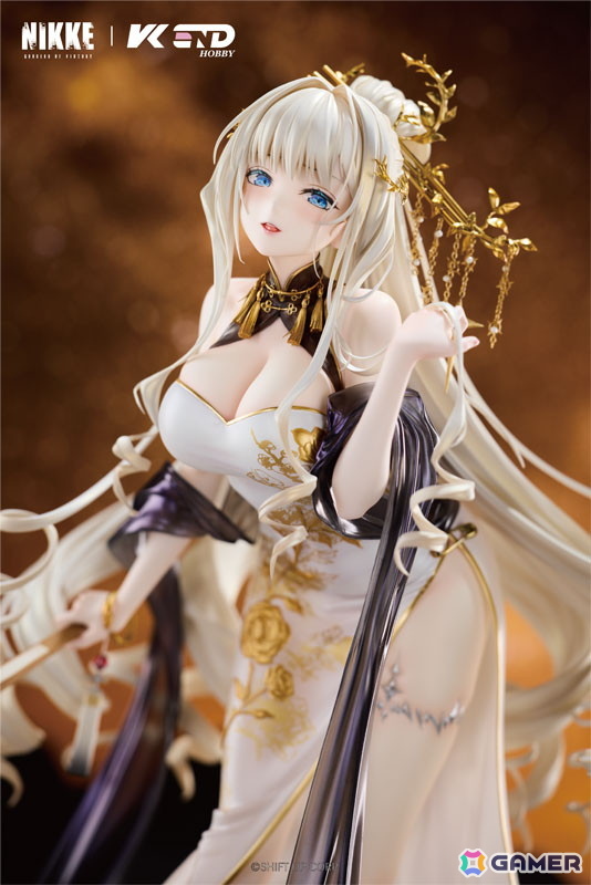 「勝利の女神:NIKKE」クラウンがグローリアスフラワーの衣装で登場!圧倒的な存在感を放つ造形美と繊細な塗装で気品あふれる姿を再現の画像