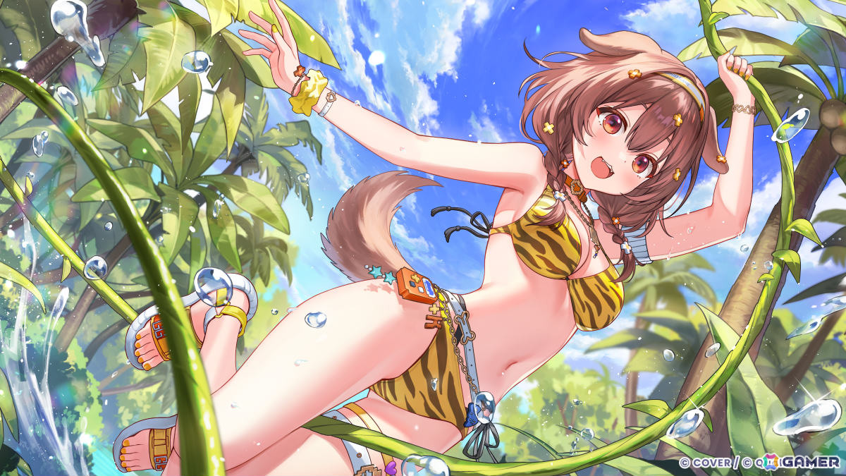 「ホロドリ」ホロライブゲーマーズの4名が水着姿でガチャに登場！イベント「無人島ジャック！真夏のサバイバルデイズ」も開催の画像