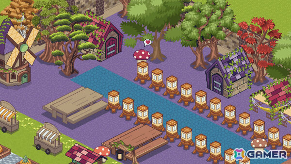 自分だけのテーマパークやウォーターパークを作れる癒し系建設ゲーム「Shroomy Garden」デモ版が配信!の画像