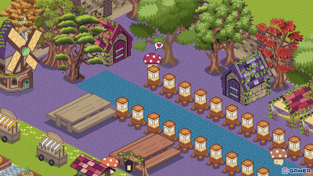 自分だけのテーマパークやウォーターパークを作れる癒し系建設ゲーム「Shroomy Garden」デモ版が配信！の画像8