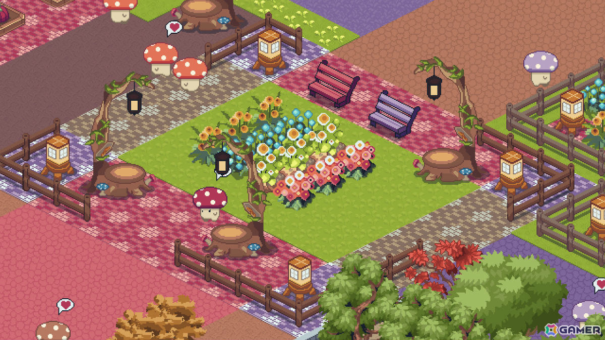 自分だけのテーマパークやウォーターパークを作れる癒し系建設ゲーム「Shroomy Garden」デモ版が配信！の画像9