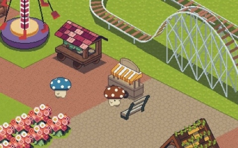 自分だけのテーマパークやウォーターパークを作れる癒し系建設ゲーム「Shroomy Garden」デモ版が配信！