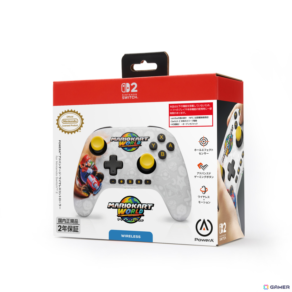 PowerA、「マリオカート ワールド」デザインのSwitch 2対応コントローラー&スリムケースを9月30日に発売の画像