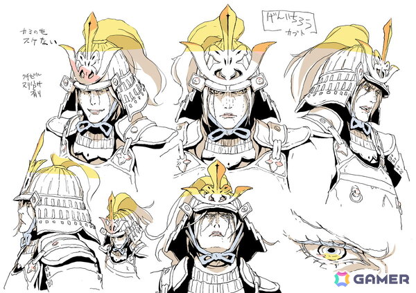 「SEKIRO: NO DEFEAT」岸田隆宏氏が手掛ける狼・九郎・葦名弦一郎のキャラクター設定画が公開！全身の細かなディテールや繊細な表情の数々に注目の画像6