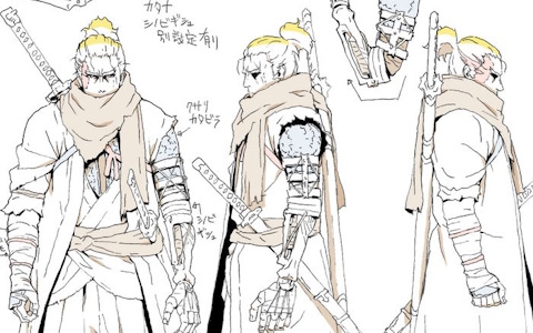 「SEKIRO: NO DEFEAT」岸田隆宏氏が手掛ける狼・九郎・葦名弦一郎のキャラクター設定画が公開！全身の細かなディテールや繊細な表情の数々に注目