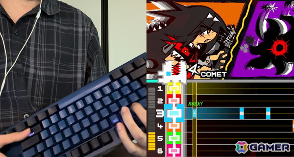 キーボードを“持って”弾くリズムゲーム「COMETROX!」のSteam ストアページが公開！ギターを構えて怪獣と殴り合い、危機に瀕した宇宙を救おうの画像2
