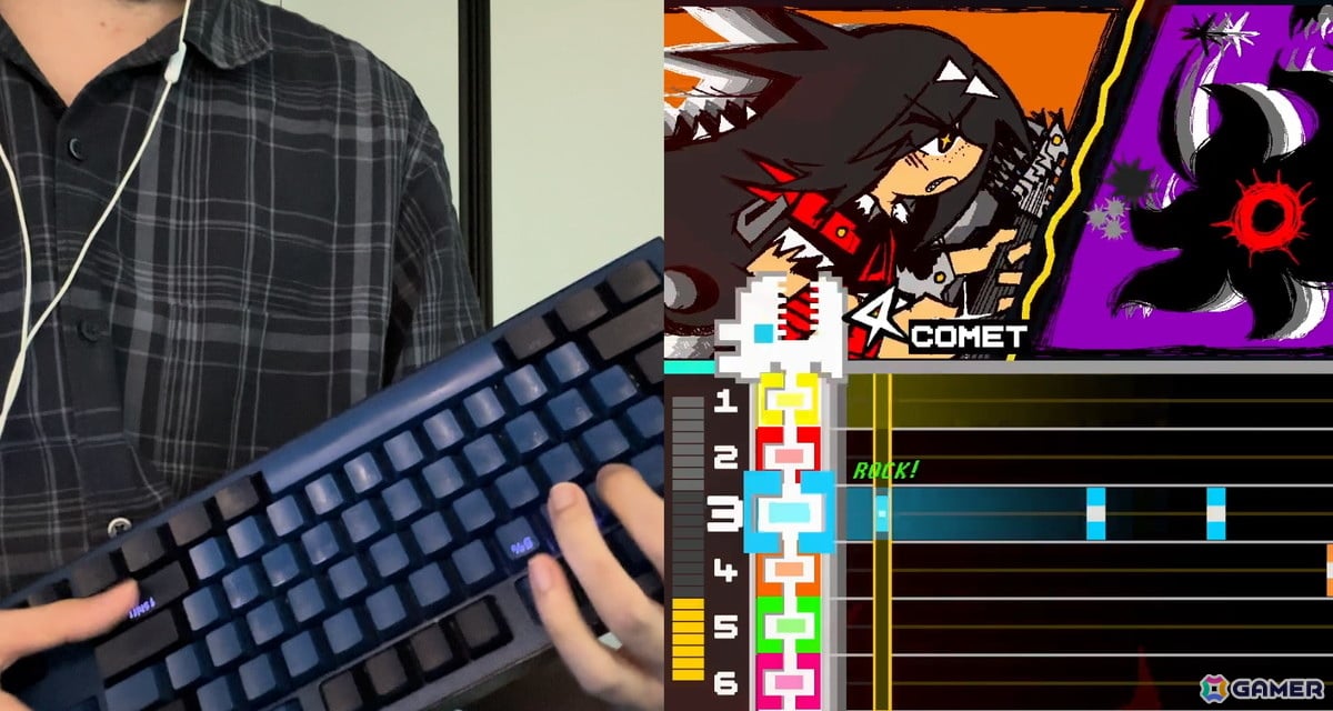 キーボードを“持って”弾くリズムゲーム「COMETROX!」のSteam ストアページが公開!ギターを構えて怪獣と殴り合い、危機に瀕した宇宙を救おうの画像