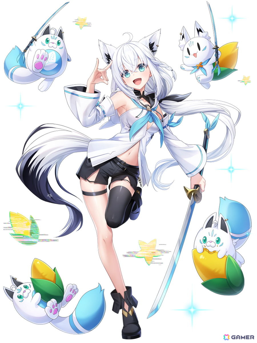 「白猫プロジェクト NEW WORLD'S」白上フブキさん、大神ミオさん、猫又おかゆさん、戌神ころねさんが登場するコラボがスタート!の画像