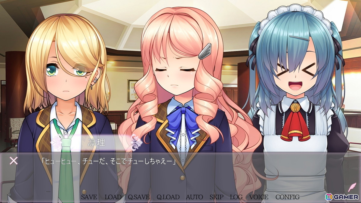 女装シリーズ15周年記念作「女装百合嵐」が9月26日にSteamで配信!反抗的なヤンキー系雄嬢様×気品ただよう王子様系雄嬢様―禁断の女装百合の花園に嵐が吹き荒れるの画像
