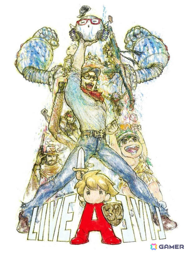 「ライブアライブ」32周年を記念して生島直樹氏による描きおろしアートが公開！Peace and Afterとのコラボアパレルも登場の画像1