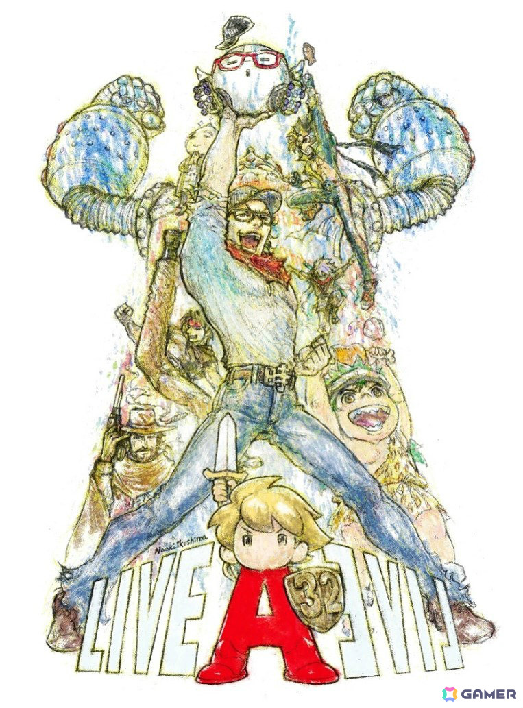「ライブアライブ」32周年を記念して生島直樹氏による描きおろしアートが公開！Peace and Afterとのコラボアパレルも登場の画像