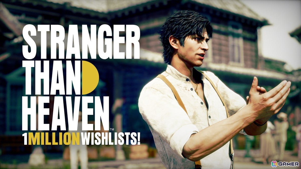 「STRANGER THAN HEAVEN」全世界におけるウィッシュリスト登録数が100万件を突破!発売前のRGGスタジオタイトルとして過去最多の登録数を記録の画像