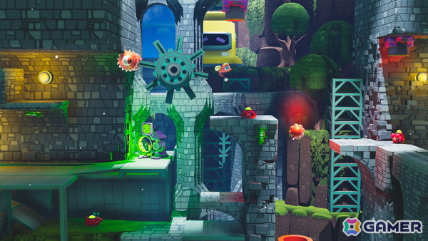 「Fall Up ピョンピョン大冒険」が12月3日に発売！電気ウサギロボットが跳ね回るプラットフォームアクションの画像3