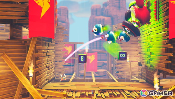 「Fall Up ピョンピョン大冒険」が12月3日に発売！電気ウサギロボットが跳ね回るプラットフォームアクションの画像4