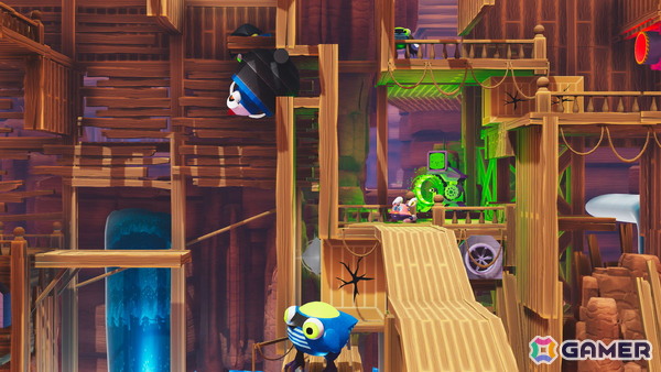「Fall Up ピョンピョン大冒険」が12月3日に発売！電気ウサギロボットが跳ね回るプラットフォームアクションの画像5