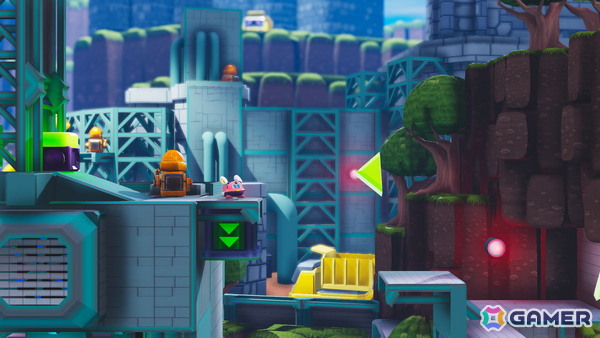 「Fall Up ピョンピョン大冒険」が12月3日に発売！電気ウサギロボットが跳ね回るプラットフォームアクションの画像6