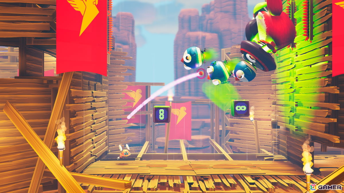「Fall Up ピョンピョン大冒険」が12月3日に発売！電気ウサギロボットが跳ね回るプラットフォームアクションの画像