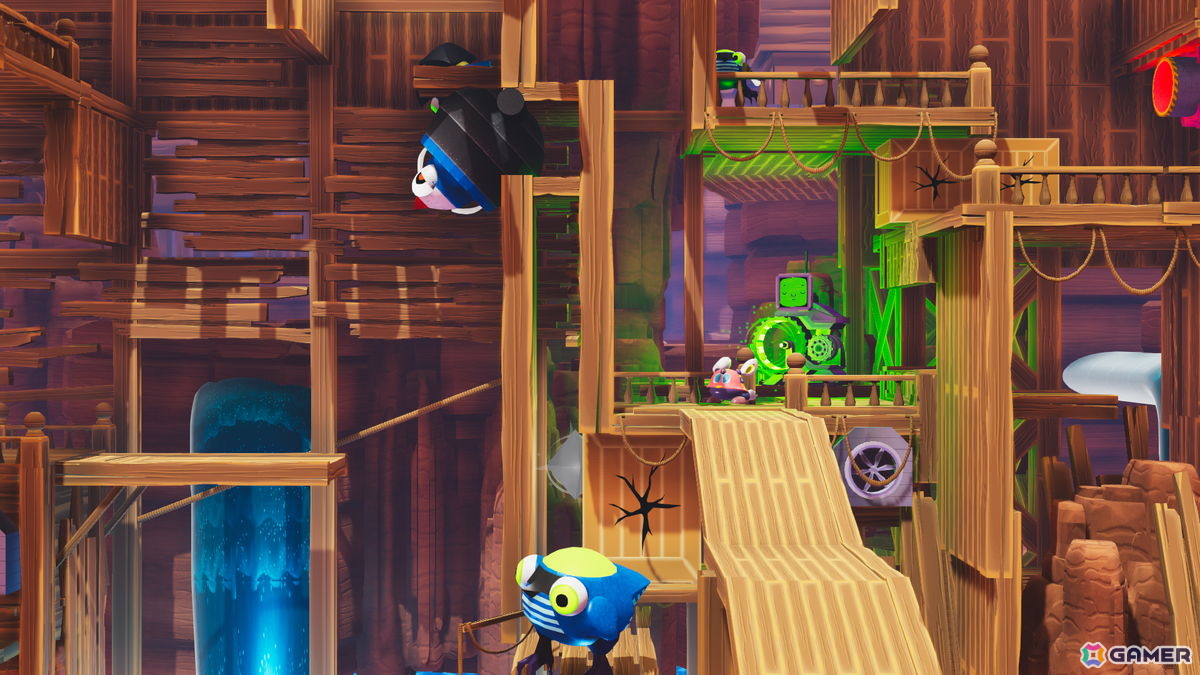 「Fall Up ピョンピョン大冒険」が12月3日に発売！電気ウサギロボットが跳ね回るプラットフォームアクションの画像