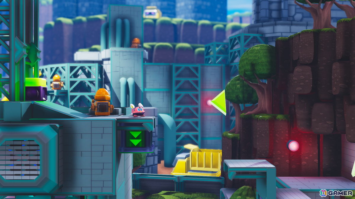 「Fall Up ピョンピョン大冒険」が12月3日に発売！電気ウサギロボットが跳ね回るプラットフォームアクションの画像