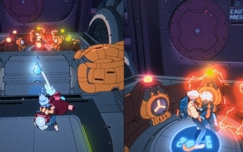 レトロアニメ調の2人協力アドベンチャー「Orbitals」がリリース!力を合わせて崩壊しつつある故郷の宇宙ステーションを救え