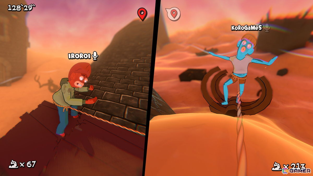 ロープで繋がった酔っぱらいを操作して帰宅を目指せ！4人協力アクション「Friendly Steps」がSteamで配信の画像9