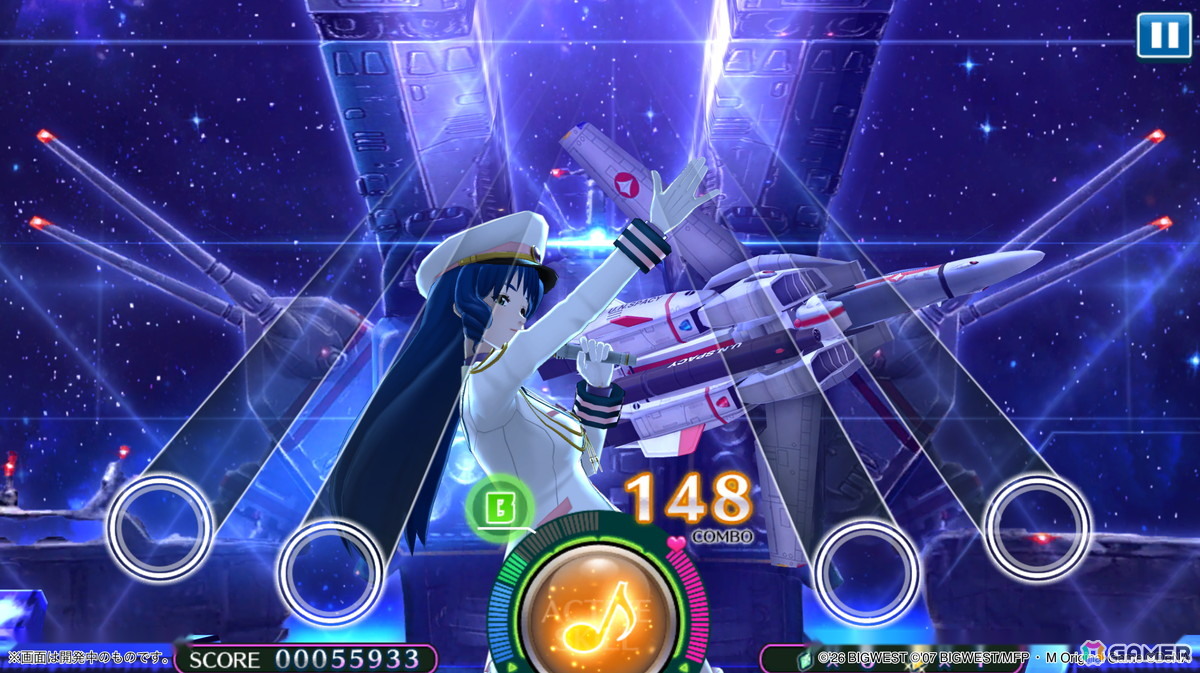 「マクロス」シリーズの名曲で遊べるリズムゲーム「歌マクロス」復活プロジェクトが始動！プラットフォームの拡大、新規楽曲の追加などを目的としたクラファンもの画像