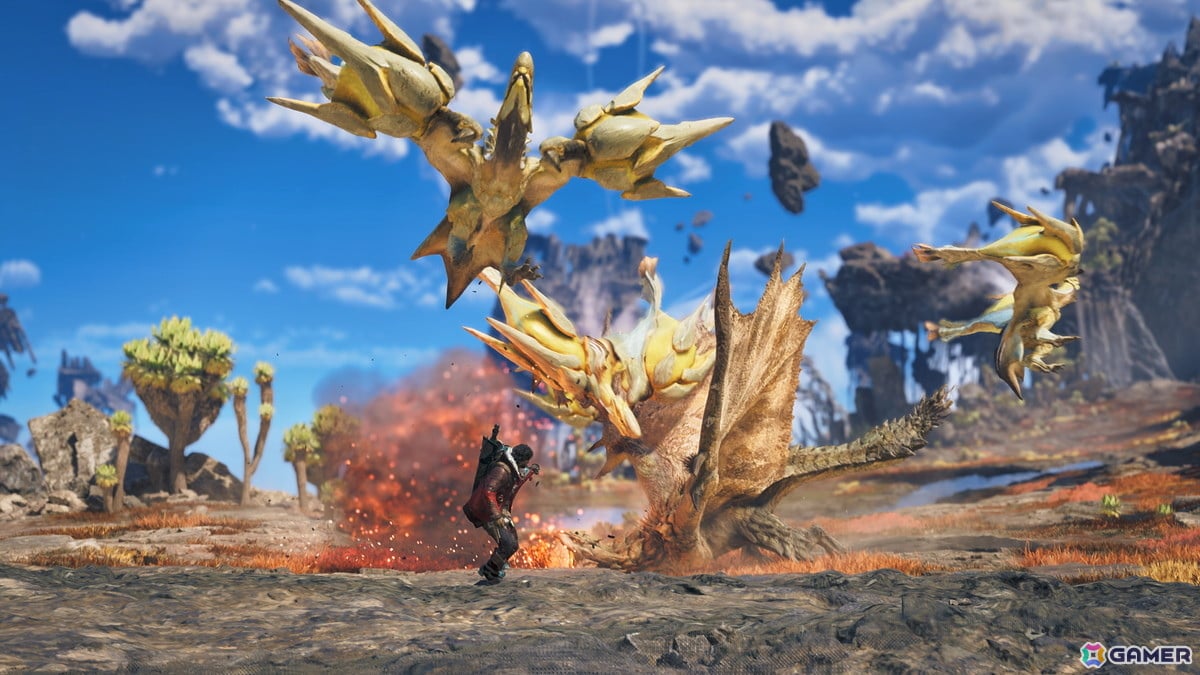 「モンスターハンターワイルズ：アセンダンス」新モンスターの鳥竜種「アラケータ」や防衛拠点「マドイ」などの情報が公開！雷雲を操る古龍 グンドラージャも登場の画像