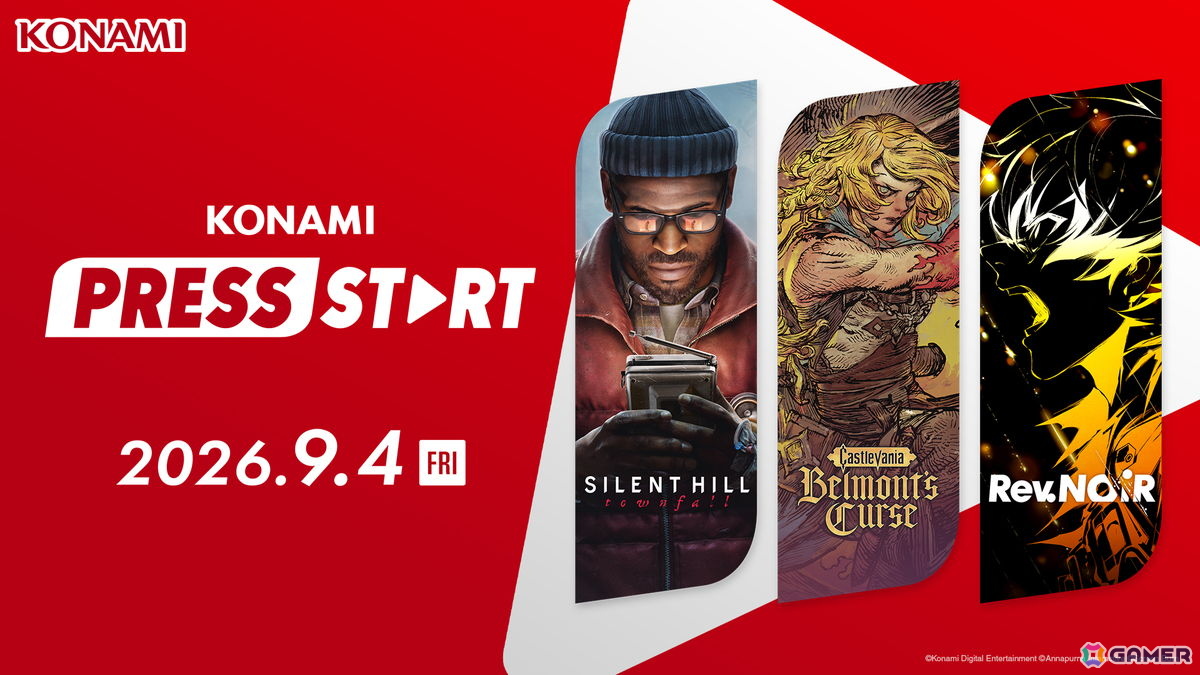 「SILENT HILL: Townfall」や完全新作「Rhapsody in Scarlet」などの情報が公開!「KONAMI PRESS START」発表内容まとめの画像