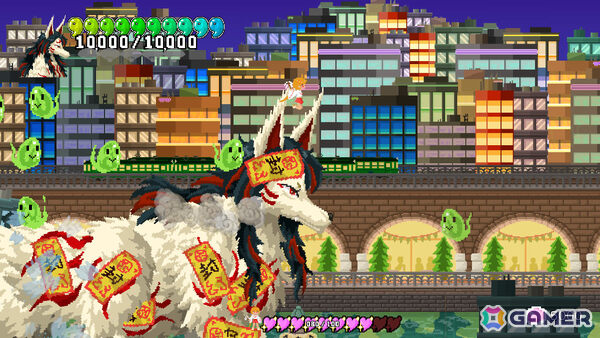 巫女ギャルとなって巨神VS巨神のガチバトルに挑む横スクロールアクション「巨神乃シノギ」Steamページが公開！の画像