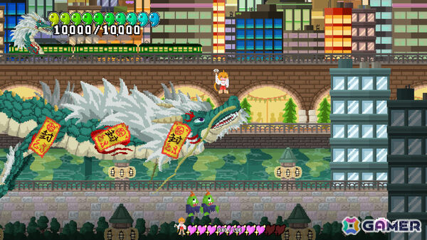 巫女ギャルとなって巨神VS巨神のガチバトルに挑む横スクロールアクション「巨神乃シノギ」Steamページが公開！の画像