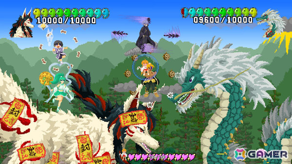 巫女ギャルとなって巨神VS巨神のガチバトルに挑む横スクロールアクション「巨神乃シノギ」Steamページが公開！の画像5