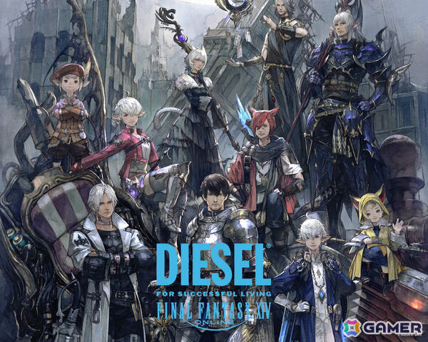 DIESEL×「FFXIV」のコラボプロジェクトが9月16日より本格始動！カプセルコレクション、ポップアップ、アート展など多彩な企画を通じて多角的に世界観を表現の画像1