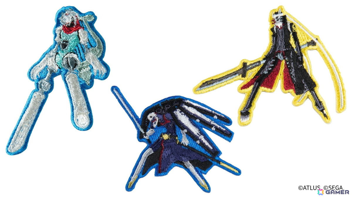 ペルソナ30th 刺繍ステッカー P3 オルフェウス、P3 タナトス、P4 イザナギ 各税込1,900円（TGS会場限定価格）