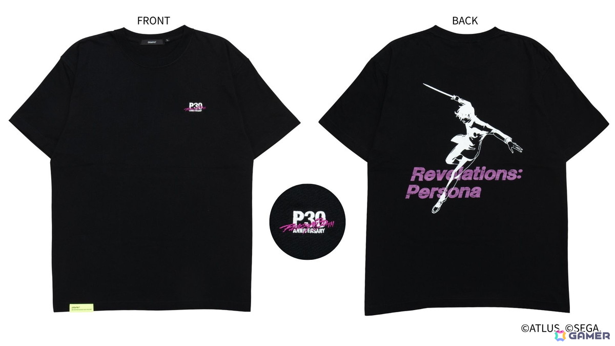 ペルソナ30th TシャツP1（M/L/XL）各税込6,600円