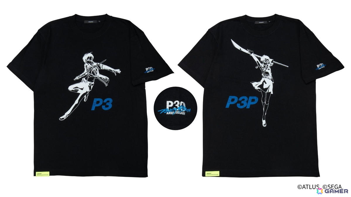 ペルソナ30th TシャツP3/P3P（M/L/XL）各税込6,600円