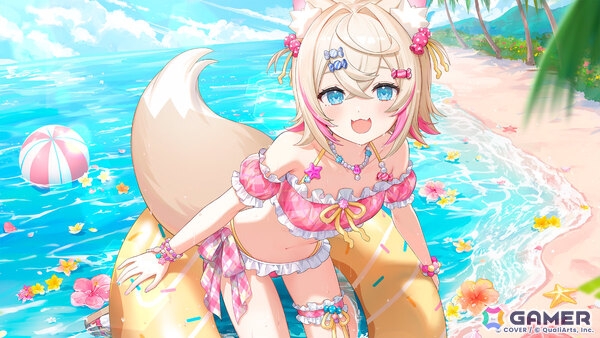 「ホロドリ」鷹嶺ルイさんやフワモコの2名が水着衣装で登場！イベント「無邪気なふたり、見守るeyes」が開催の画像5