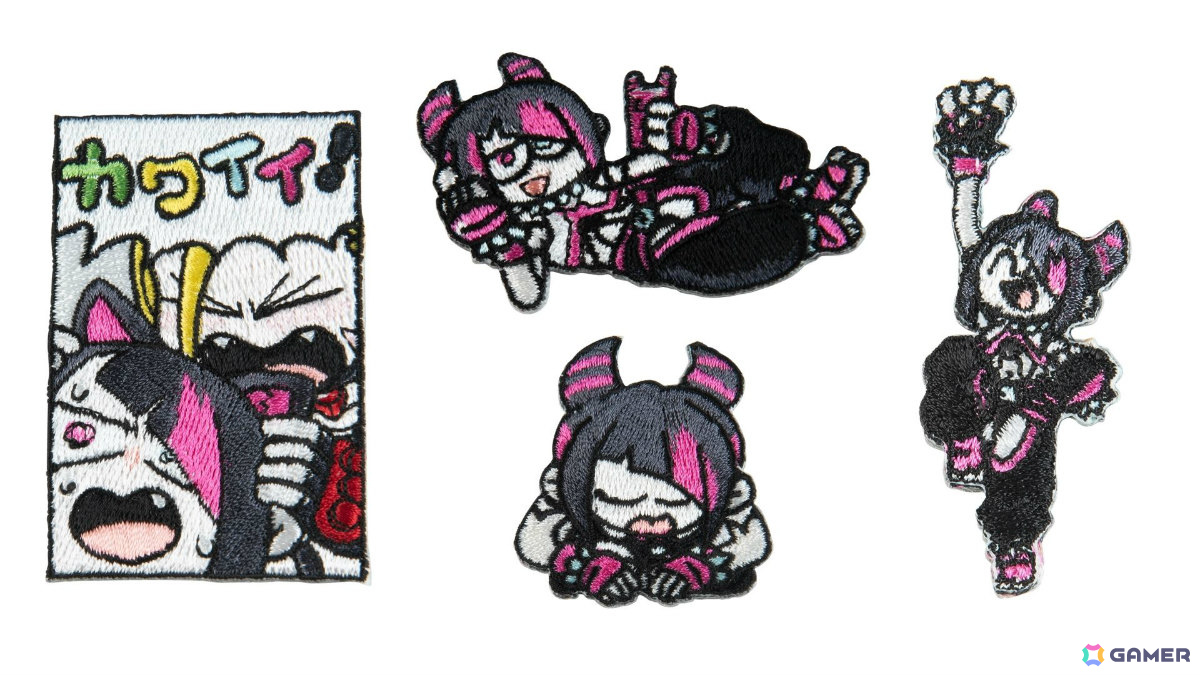 刺繍ステッカー 4種(カワイイ!/ジュリちゃん メシおごってくんね?/ジュリちゃん ごめんな/ジュリちゃん 昇龍拳) 各1,320円(税込)