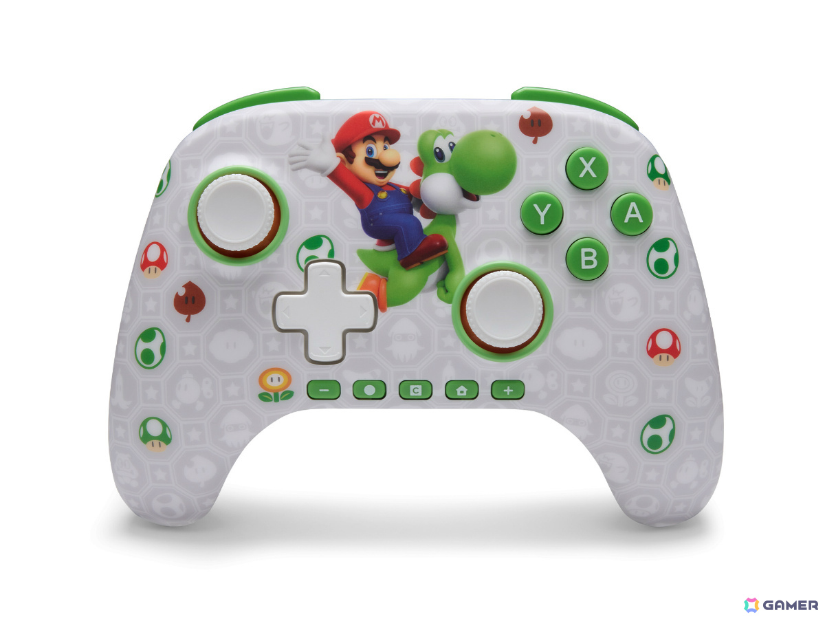 マリオ&ヨッシーがデザインされたPowerAのSwitch 2対応コントローラーが9月30日に発売!の画像