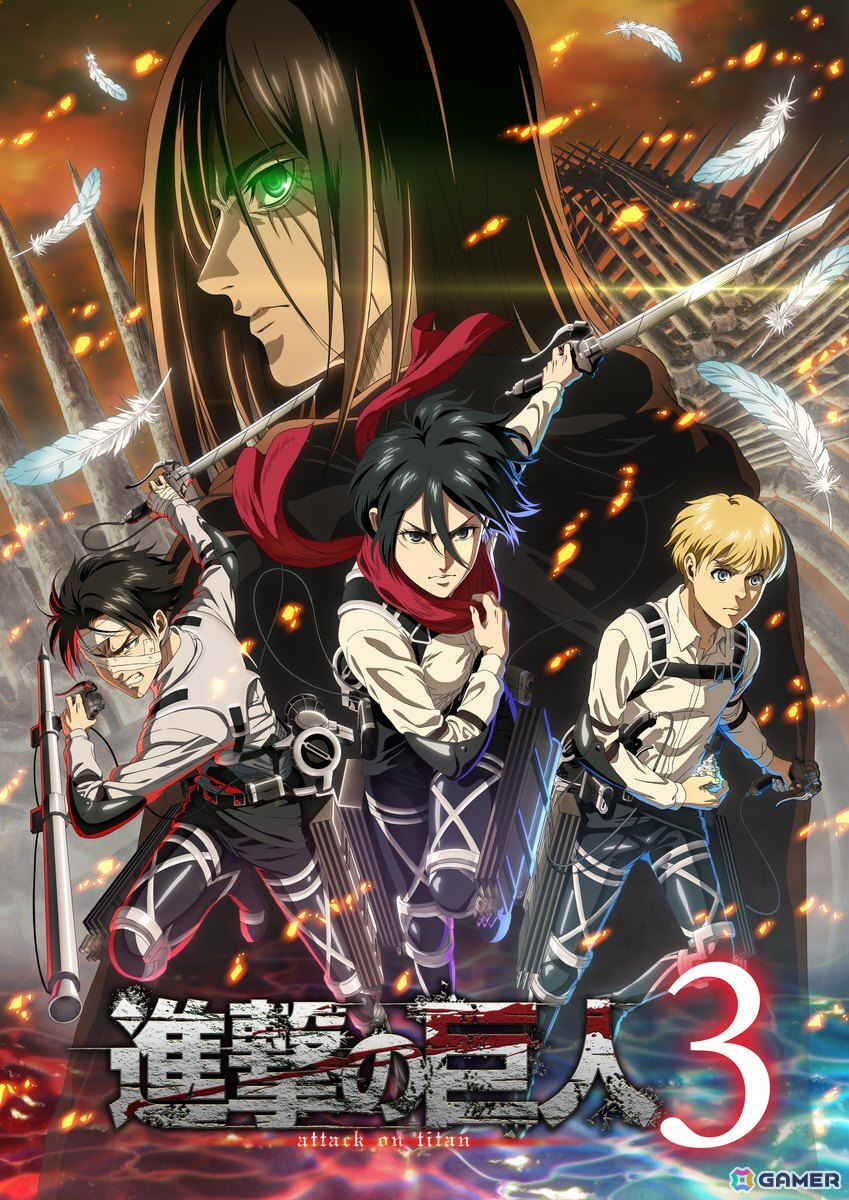 進撃の巨人3」MAPPA制作のオープニングアニメキービジュアルが公開！の画像