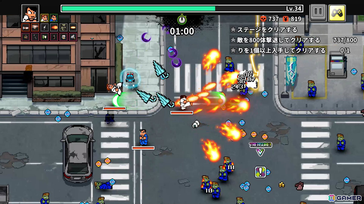 熱血サバイバーライクアクション「くにおくんのサバイバーズ・オブ・ザ・デッド」がApple Arcadeで10月1日に配信!の画像
