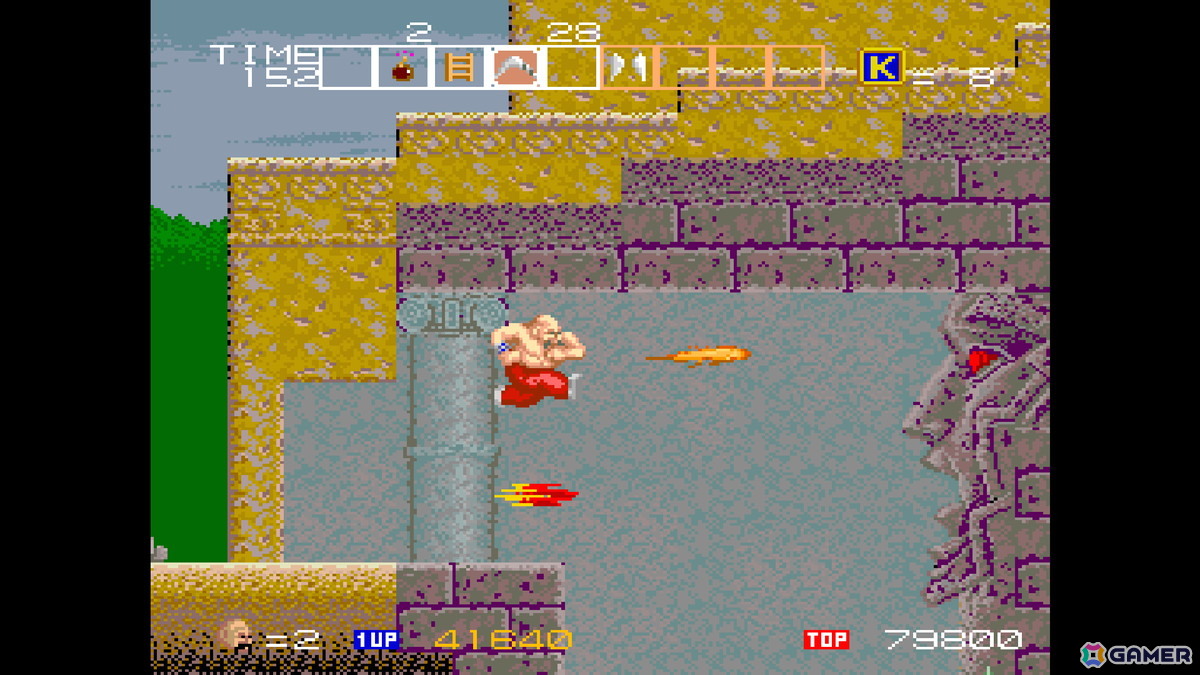 横スクアクション「カルノフ」がアーケードアーカイブス/アーケードアーカイブス2として9月10日に配信！の画像4