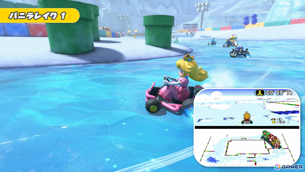 「マリオカート ワールド」無料アップデートで「スーパーマリオカート」のコースが登場!チョコレーとう、バニラレイクなど10コースの画像