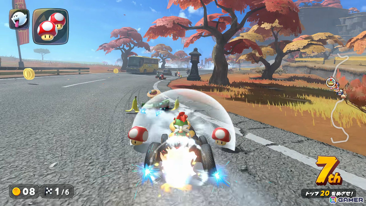 「マリオカート ワールド」無料アップデートで「スーパーマリオカート」のコースが登場!チョコレーとう、バニラレイクなど10コースの画像